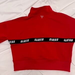 Guess logo cropped sweatshirt